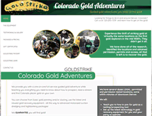 Tablet Screenshot of goldstrikeadventures.com